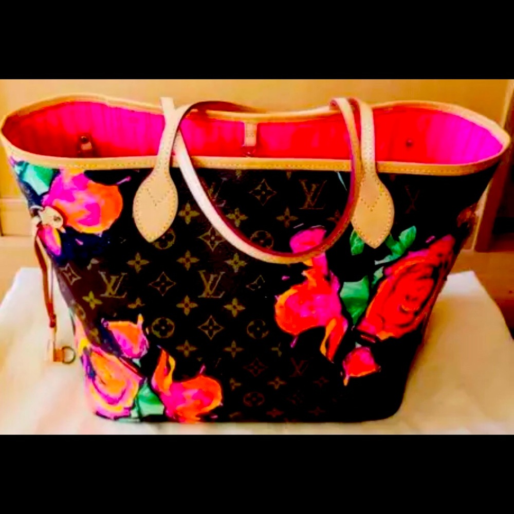 Louis Vuitton Stephan Sprouse Roses Neverfull   Pristine condition!!